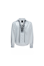 Cross Strap Satin Shirt