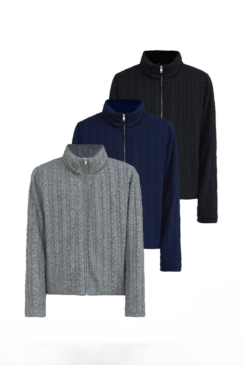 Cable Knit Down Jacket
