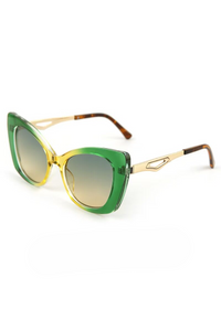 Translucent Green Frame With Green Top And Yellow Bottom