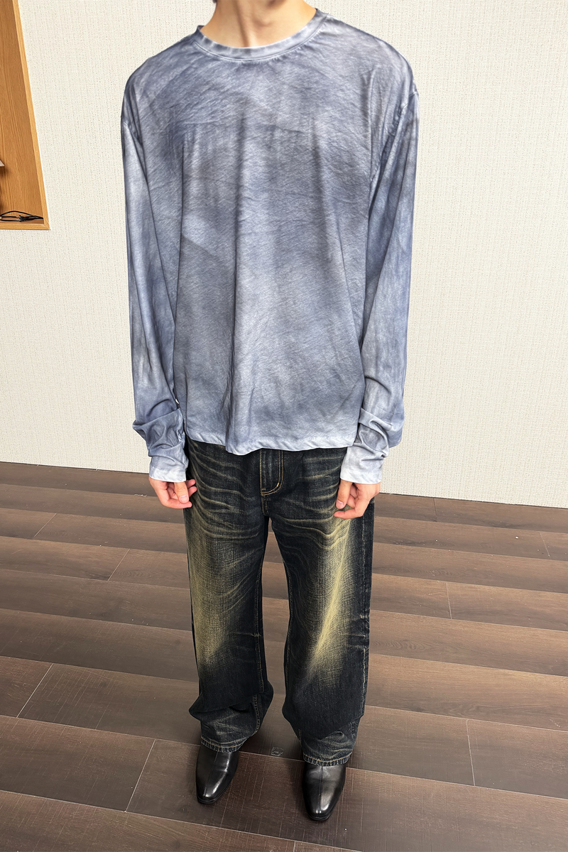 Distressed Dirty Wash Longsleeve