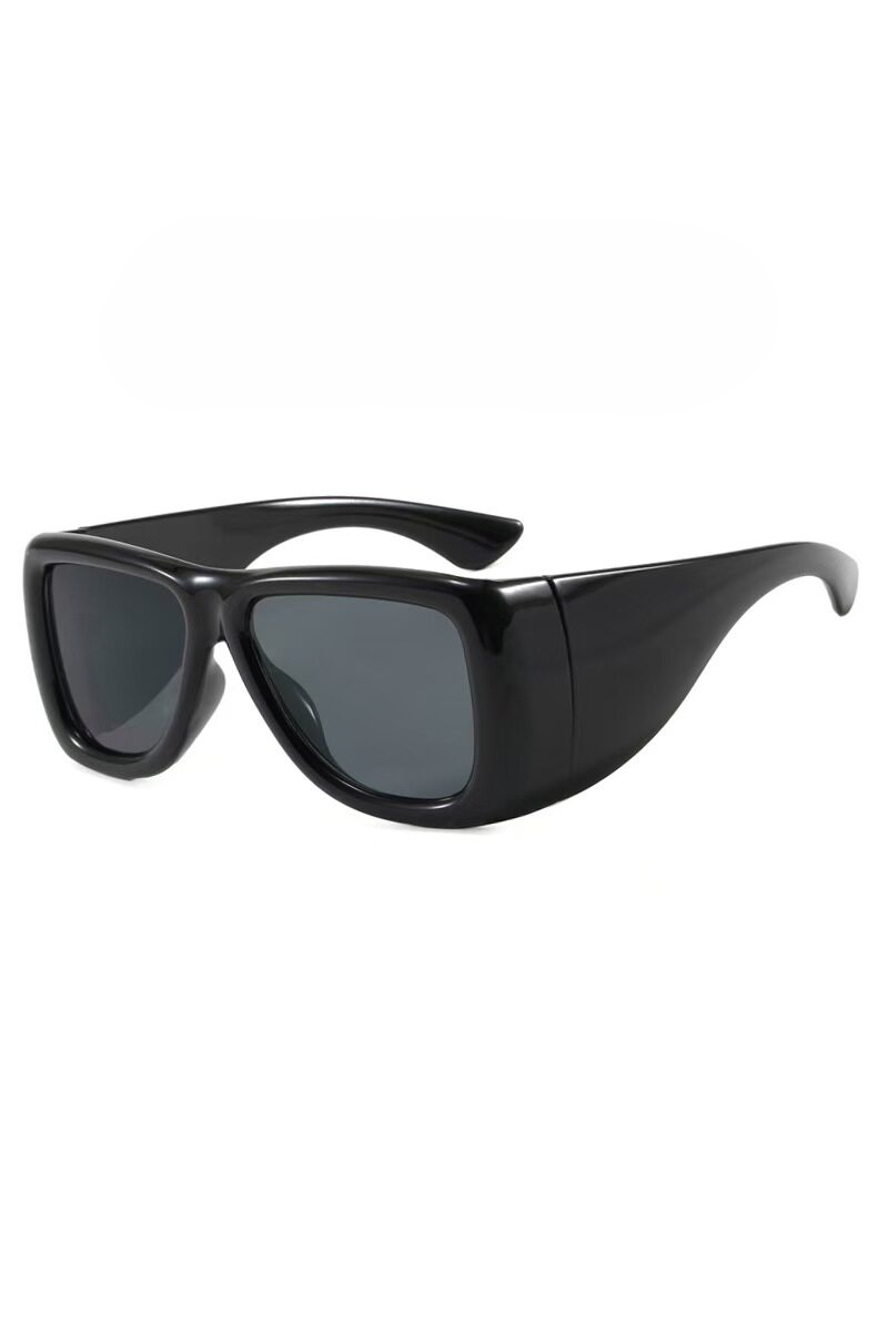 Oversized Chunky Side Shield Irregular Sunglasses