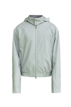 Striped Packable Hooded Jacket