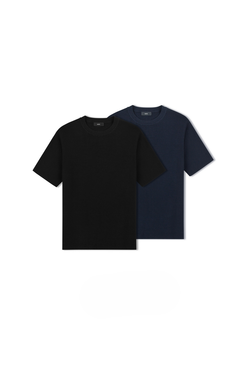 Ribbed Short Sleeve Sweater