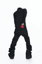 Distressed Rhinestone Layered Henley