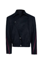 Studded Snake Panel Jacket - Black