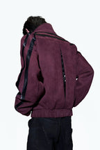 Studded Snake Panel Jacket