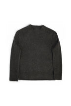 Ribbed Wool Blend Crewneck Sweater - Brown