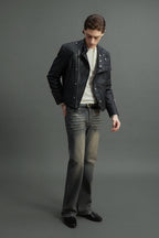 Asymmetric Zip Lined Jacket