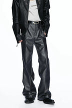Matte Panelled Flared Pants