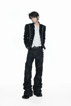 Braided Button Front Jacket