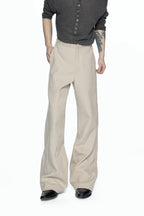 Embroidered Jacquard Flared Trousers