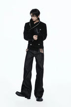 Croc Texture Zip Jacket