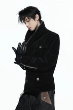 Croc Texture Zip Jacket