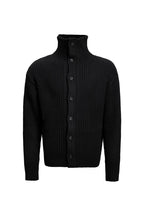 Heavy Ribbed Button Cardigan