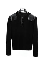 Studded Ribbed Henley Top
