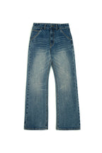 Washed Straight Fit Jeans