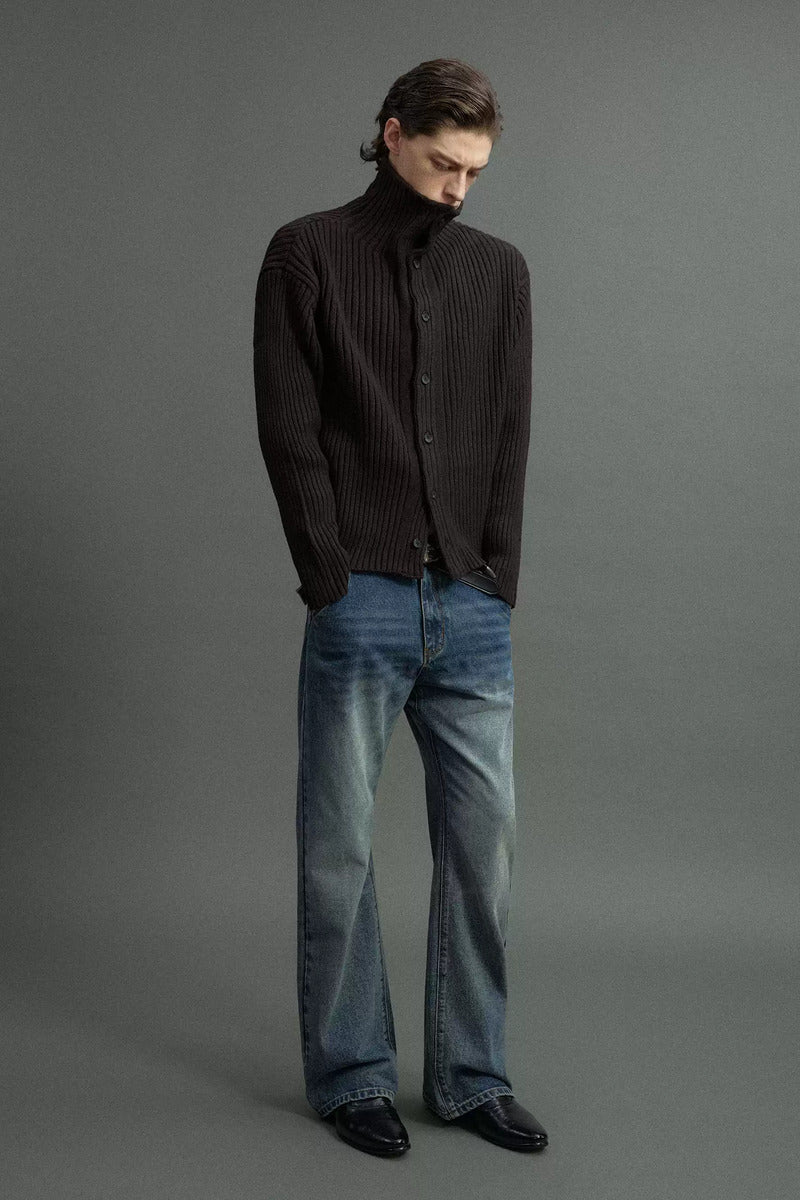 Washed Straight Fit Jeans