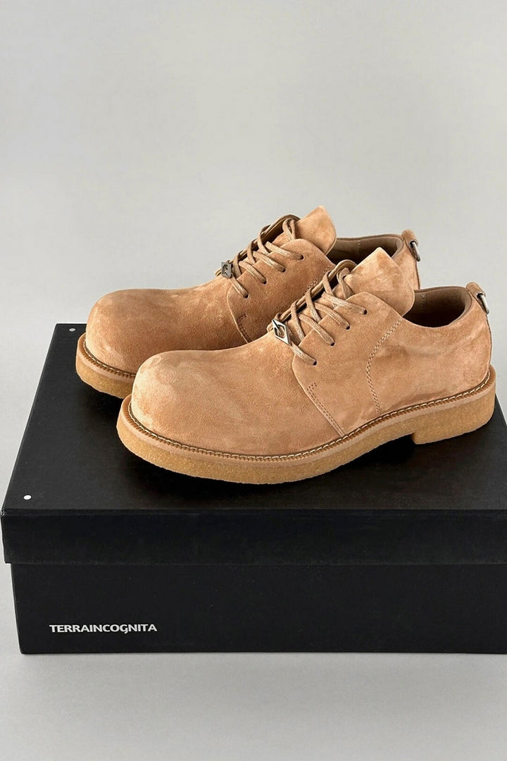 Suede Chunky Derby Boots