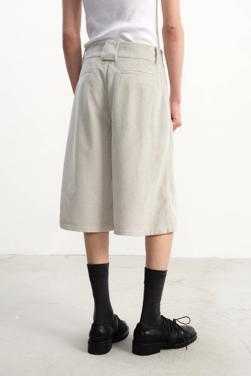 Textured Terry Capri Pants
