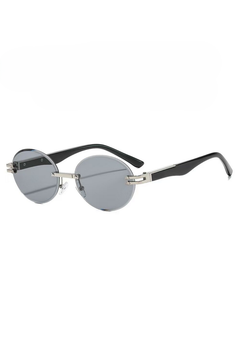 Rimless Oval Sunglasses