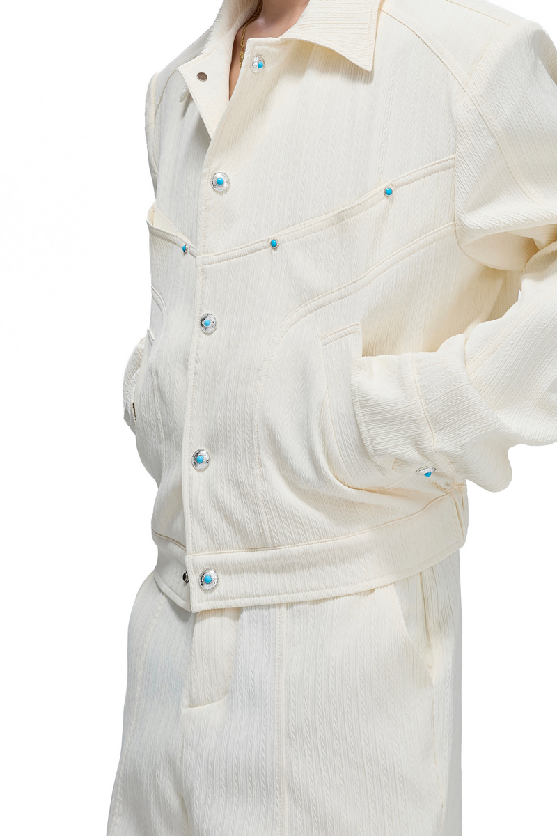 Textured Jacket & Trousers Separates