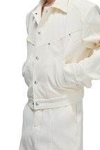 Textured Jacket & Trousers Separates