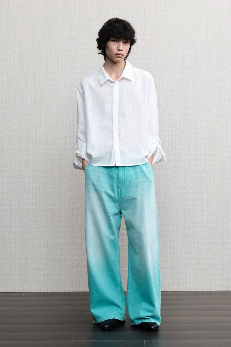 Washed Wide Leg Jeans