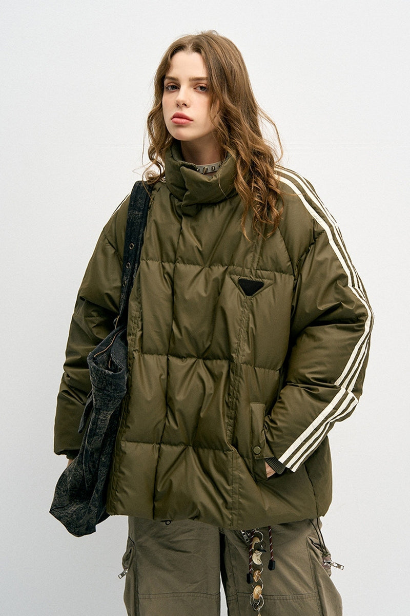 Retro Three-Stripes Down Jacket