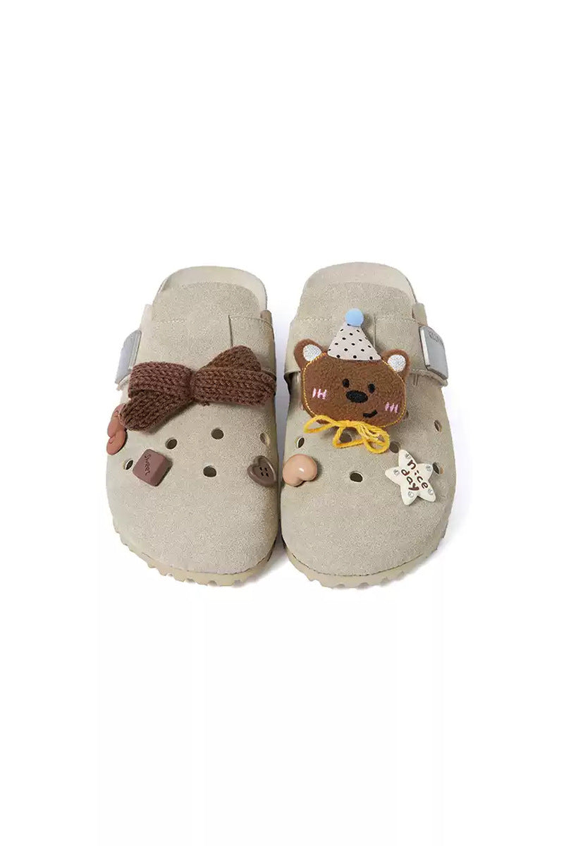 Bear Charm Buckle Clogs - product view