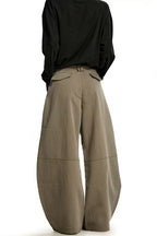 Belted Pleated Barrel Trousers – view 3