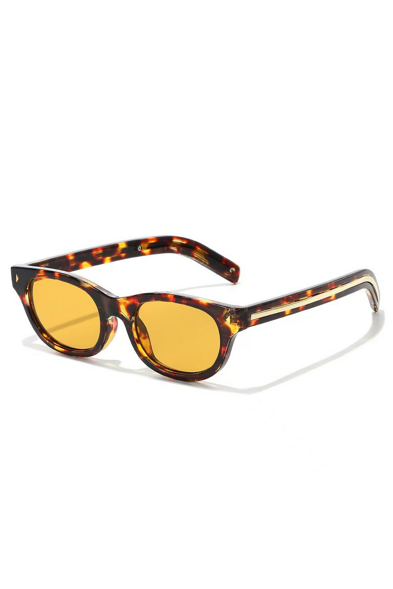 Slim Studded Cat Eye Sunglasses
