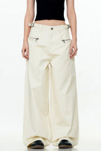 Adjustable Straight-Leg Cargo Pants