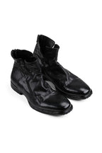 Blake Stitched Leather Ankle Boots - Black - three-quarter pair view