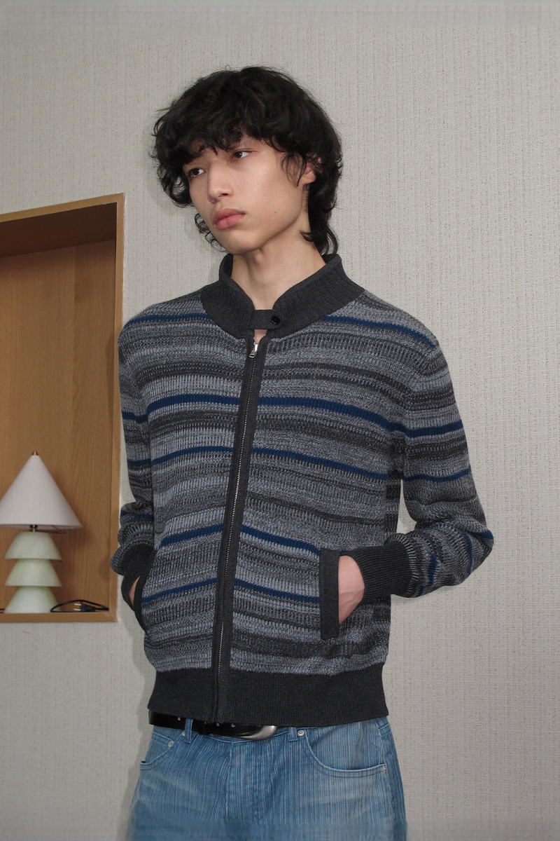 Striped Knit Cardigan