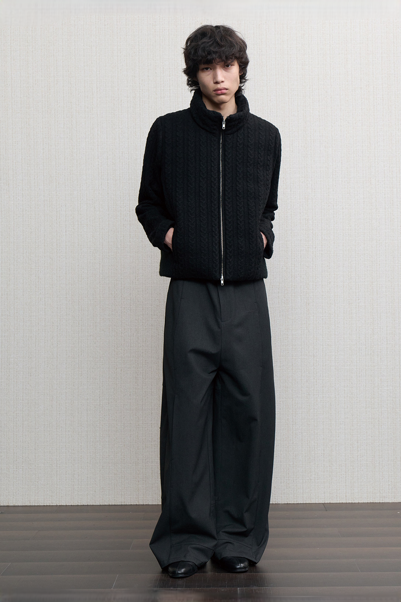 Mesh Panel Relaxed Trousers