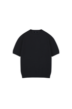 Waffle Knit Crewneck T-Shirt