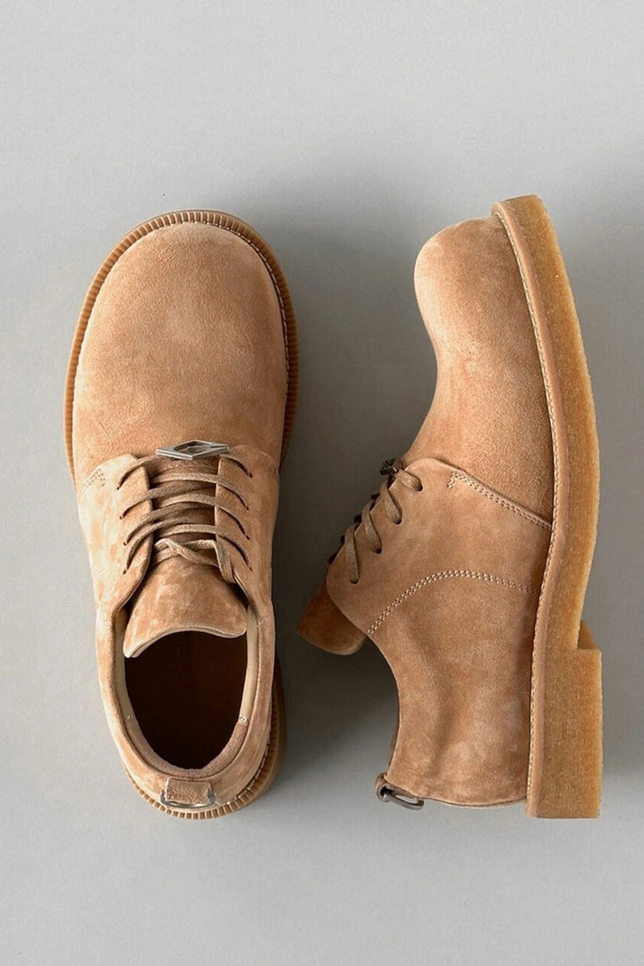 Suede Chunky Derby Boots