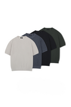 Waffle Knit Crewneck T-Shirt