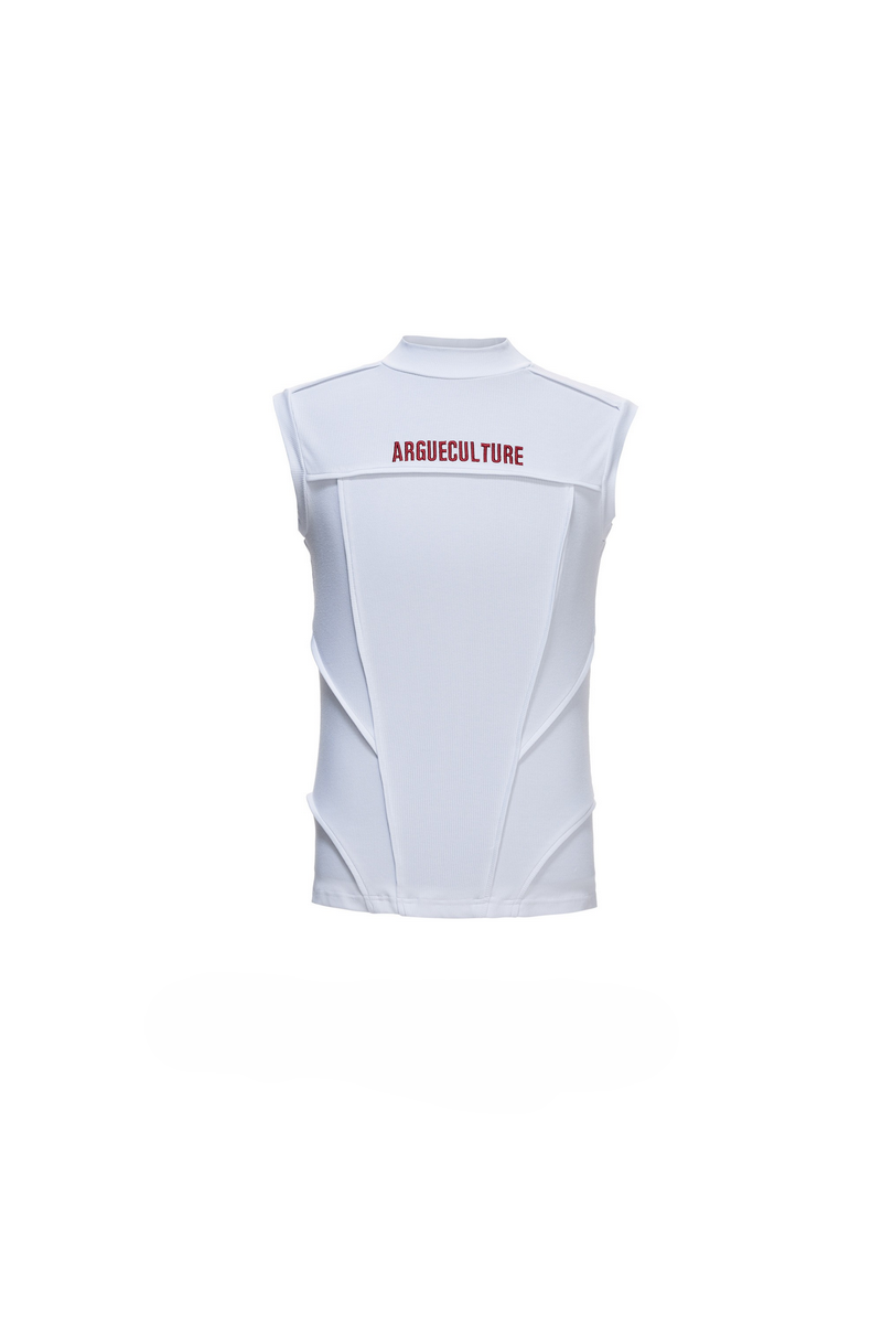 Ribbed Embroidered Tank Top