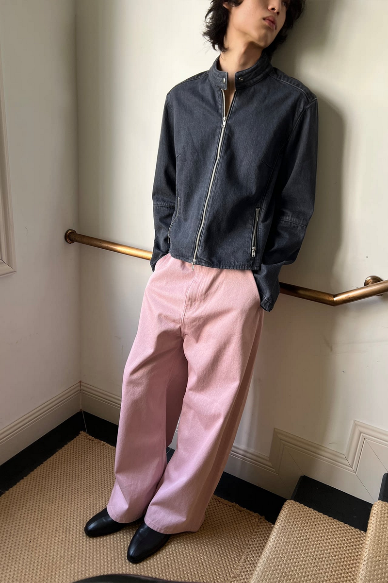 Metallic Wide Leg Jeans
