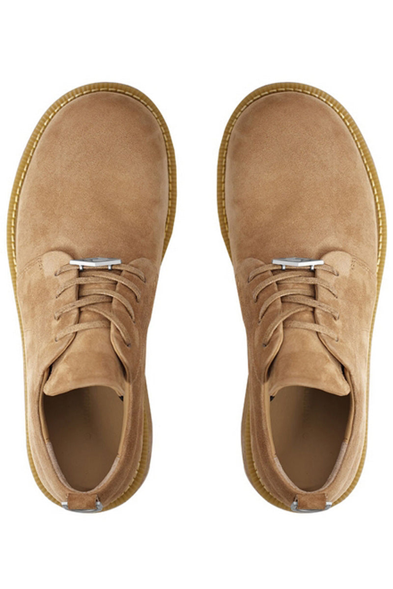 Suede Chunky Derby Boots