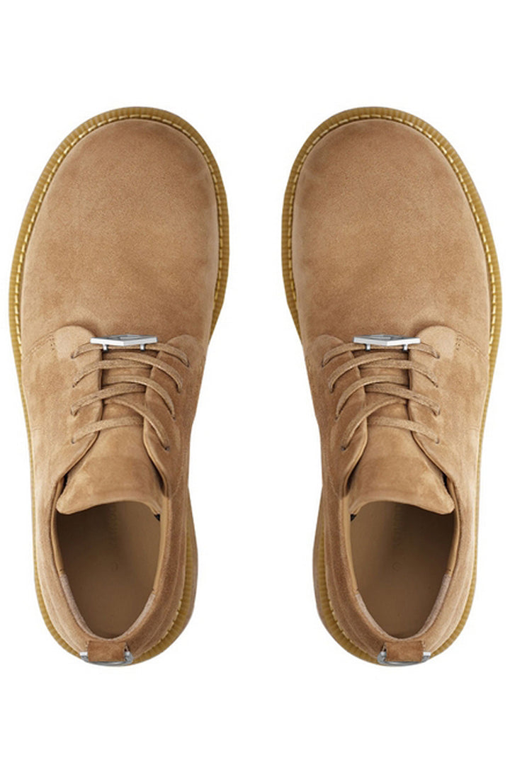 Suede Chunky Derby Boots