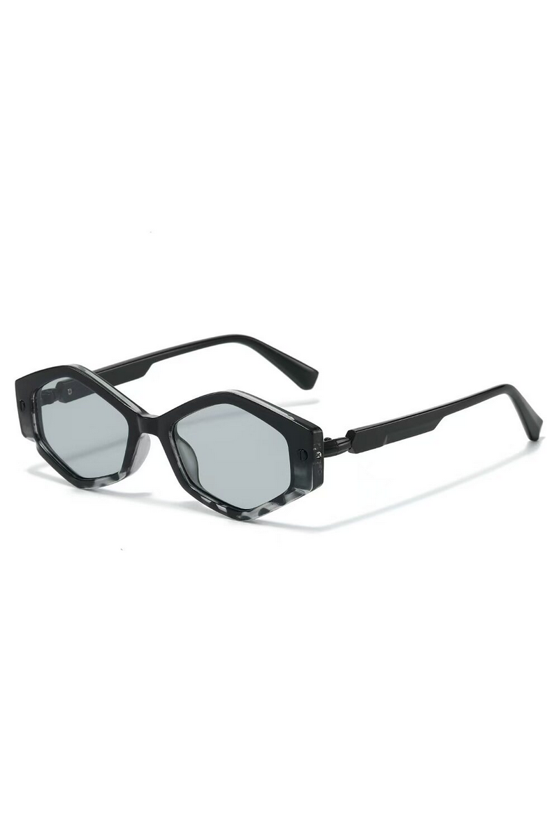 Oversized Studded Hexagon Sunglasses