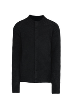 Ribbed Mock Neck Cardigan