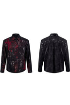 Gothic Blood Stain Silver Shirt