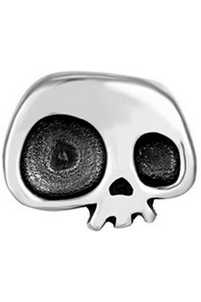 Silver Skull Stud Earrings