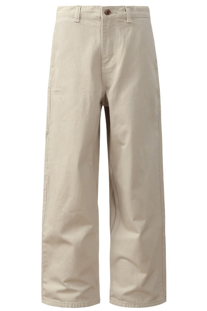 Two Tone Washed Wide Pants