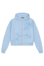 3D embroidered Floral pattern Hoodie