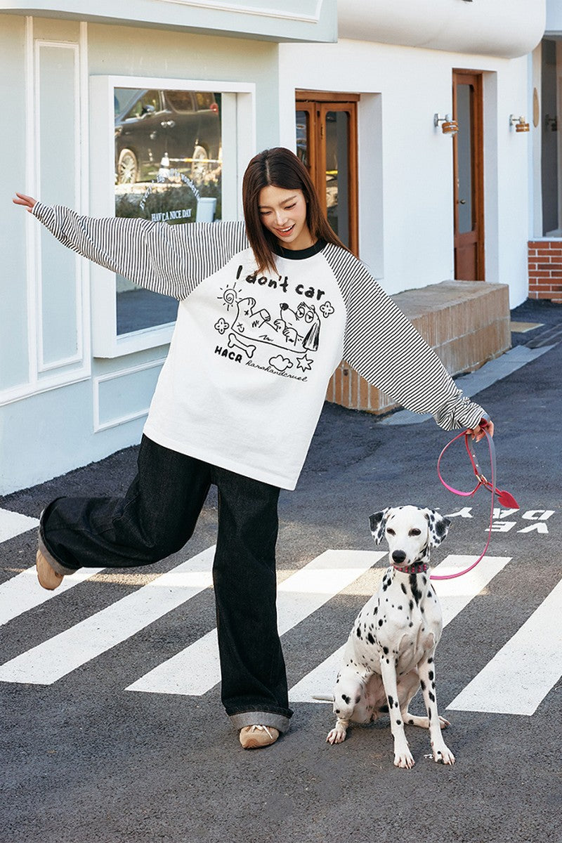 Raglan Dog Sketch Tee