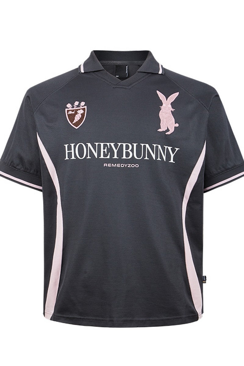 Embroidered Bunny Polo Jersey